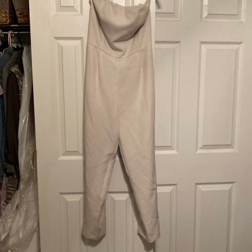 Olive Strapless Pants Suit - Express